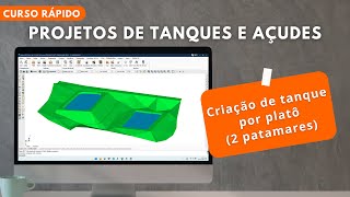 Criação de tanque por platô 2 patamares  Aula 03  Curso Projetos de Tanques e Açudes [upl. by Anas657]