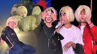 SEVENTEEN Go Viral with BLONDE WIGS at their Concert in LA [upl. by Aerdnac]