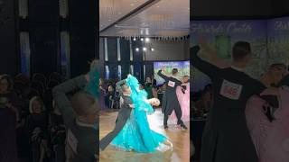 Slow Foxtrot 🩵 dance ballroomdancesport dancevideo dancechoreography [upl. by Blanc313]