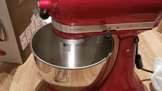 KitchenAid Artisan stand mixer new unboxing with accessories model 5KSM175PSECA [upl. by Ibrahim]