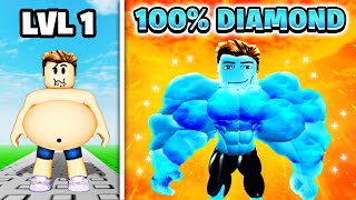 I EVOLVED TO DIAMOND MUSCLE in Gym League [upl. by Ydnolem]