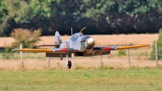 TONY NIJHUIS 145 SCALE RC HAWKER HURRICANE  BONUS quotONE WHEEL LANDINGSquot FOOTAGE  NLMFC  2016 [upl. by Rabush]