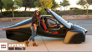 APTERA EV The Most Efficient Car Ever With 1000 Mile Range [upl. by Rosol]