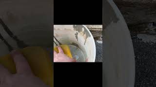 Fixing broken concrete stairs shorts homerepair thefixer [upl. by Nore727]