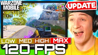 NEW MAXED GRAPHICS UPDATE  120 FPS WARZONE MOBILE GAMEPLAY [upl. by Nohsyar]