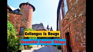 Red Sand stone Village in France ¦ Collonges la Rouge  CollongeslaRouge  Visites privées [upl. by Roselin]