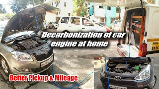 Decarbonization of car engine at home  For Pickup Mileage amp Reduce Engine Noise BlackSmoke [upl. by Ronn]