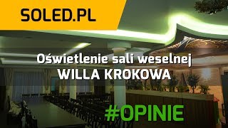 Opinia o firmie SOLED  oświetlenie LED RGB sali weselnej  Willa Krokowa [upl. by Lifton694]