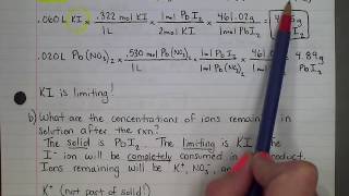 Ions in Solution After Precipitation [upl. by Eidnarb]