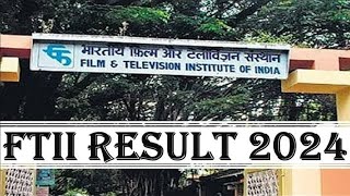 FTii entrance exam result 2024 date  PANKAJ MEENA PK [upl. by Tisdale]