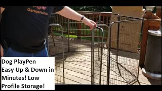 Dog PlayPen Easy Up amp Down in Minutes [upl. by Oenire]