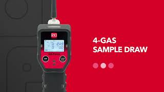 Gas Detectors by RKI Instruments  4 Gas Sample Draw Monitor [upl. by Gearhart]