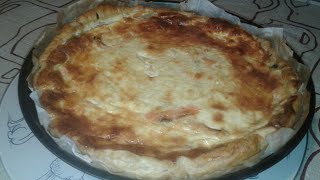 QUICHE AU SAUMON FUMÉ😋👌بمقادير جد بسيطة حضري اروع كيش بالسلمون المدخن👌😋 [upl. by Towbin337]