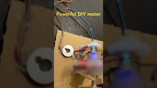 DIY DC motor with fan￼ •￼ part4 experiment electricmotor motor [upl. by Louie]