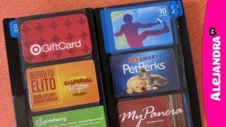 How to Organize Your Wallet Credit Cards amp Gift Cards [upl. by Rakel]