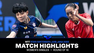 Cheng IChing vs Jia Nan Yuan  WS R16  WTT Star Contender Ljubljana 2024 [upl. by Ivanah]