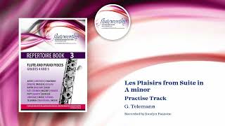 Les Plaisirs from Suite in A minor  Practise Track Piano Accompaniment [upl. by Lavro]