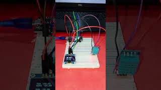 ESP32 temperature monitor systemesp32arduinoroboticsyoutubeshorts [upl. by Arreic]