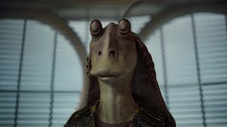 LEAKED ANDOR SCENE Darth Jar Jar speaks with Palpatine [upl. by Fosdick545]