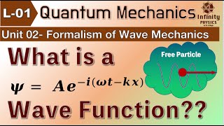 L 01 Unit 2 Quantum Mechanics  Wave function  Free Particle  A well behaved wave function [upl. by Adelpho]