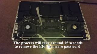 Macbook Pro 2013 EFI iCloud firmware lock remover unlocker in seconds [upl. by Brandi]