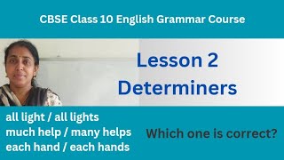 Class 10 CBSE English Grammar Determiners  class10english class10englishgrammar [upl. by Jourdan179]