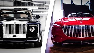 RollsRoyce Sweptail VS Vision MercedesMaybach 6 [upl. by Chalmer568]