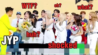 NMIXX shocked reactions when JYP surprised them after winning first in Music Show [upl. by Aulea]