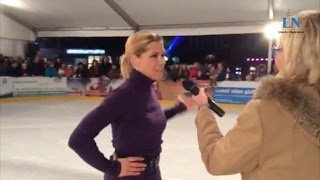 Tanja Szewczenko weiht die Eutiner Eisbahn ein [upl. by Reifnnej]