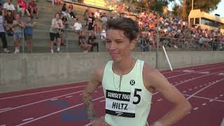 Nikki Hiltz Tunes Up For Olympics With Sunset Tour 800m Win Full Race [upl. by Attiuqaj]