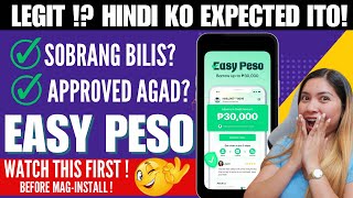 UNEXPECTED ITO 🙀 MABILIS NA APPROVAL EASY APPLICATION AT LEGIT NA LOAN APP  EASY PESO REVIEW [upl. by Nibas]