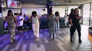 Ms Markita demonstrating Spot Right with the Push on 4 chicagosteppin [upl. by Nevins]