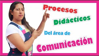 CUALES SON LOS PROCESOS DIDÁCTICOS del ÁREA de COMUNICACIÓN en el nivel INICIAL [upl. by Eceinart707]