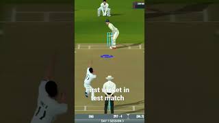 first wicket in test match on lords real cricket 22 gameplay [upl. by Itirp74]