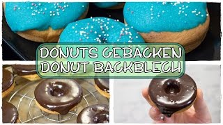 Donuts gebacken nicht frittiert Donut Zenker Backblech  2 Varianten [upl. by Siseneg779]