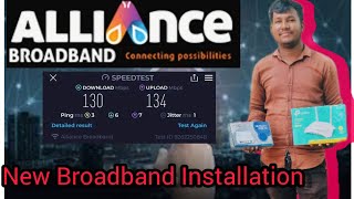 New Broadband Installation  Alliance Broadband installation 2023 in Kolkata by Santanuok [upl. by Assenat]