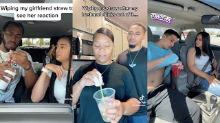 Wiping My Girlfriend Straw Off Prank Tiktok Compilation [upl. by Bernadine796]