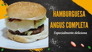 Hamburguesa Angus Completa Deliciosa [upl. by Ahseram]