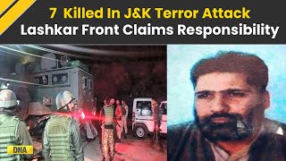 Jammu And Kashmir Ganderbal Attack Update PakBased Lashkar Front Claims Responsibility [upl. by Curhan]