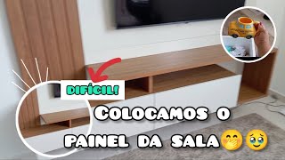 Painel na parede deu muito trabalho e minhas decorações [upl. by Woodring603]