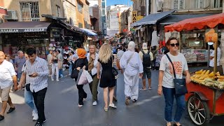 Walking through traditional lbazaars of Istanbul  Spice bazaar egyptian bazaar [upl. by Aiyekal623]