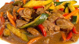 Как приготовить вкусно куриную печень Новый рецепт Куриная печень на сковороде Простой рецепт [upl. by Enobe849]