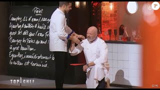 Philippe Etchebest Top Chef 2021 à genoux face à Matthias  ce quil sest passé en off [upl. by Latona]