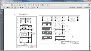 AutoCAD 2D L5 Ü4 Layout für einen Vor u Entwurfsplan erstellen [upl. by Aracot]