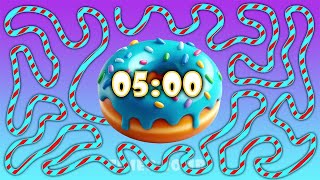 5 Minute Cartoon Donut 🍩 Timer Bomb 💣 [upl. by Bozuwa]