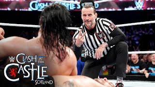 CM Punk costs Drew McIntyre the World Title in Scotland Clash at the Castle 2024 highlights [upl. by Ganley]