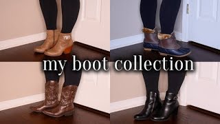 MY FALLWINTER BOOT COLLECTION  Taren Denise [upl. by Procora]