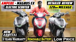 Ampere Electric Scooter  Ampere Magnus EX Review in Tamil  Detailed Review  தமிழ்  Rider Machine [upl. by Leakim]