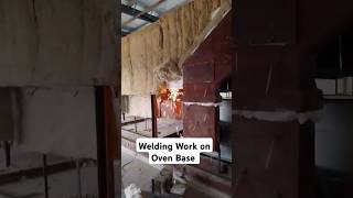 Welding Work On Oven Base [upl. by Notlad]