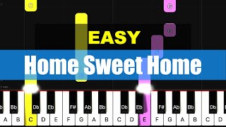 Piano Tutorial Home Sweet Home  EASY [upl. by Ahsirahc327]